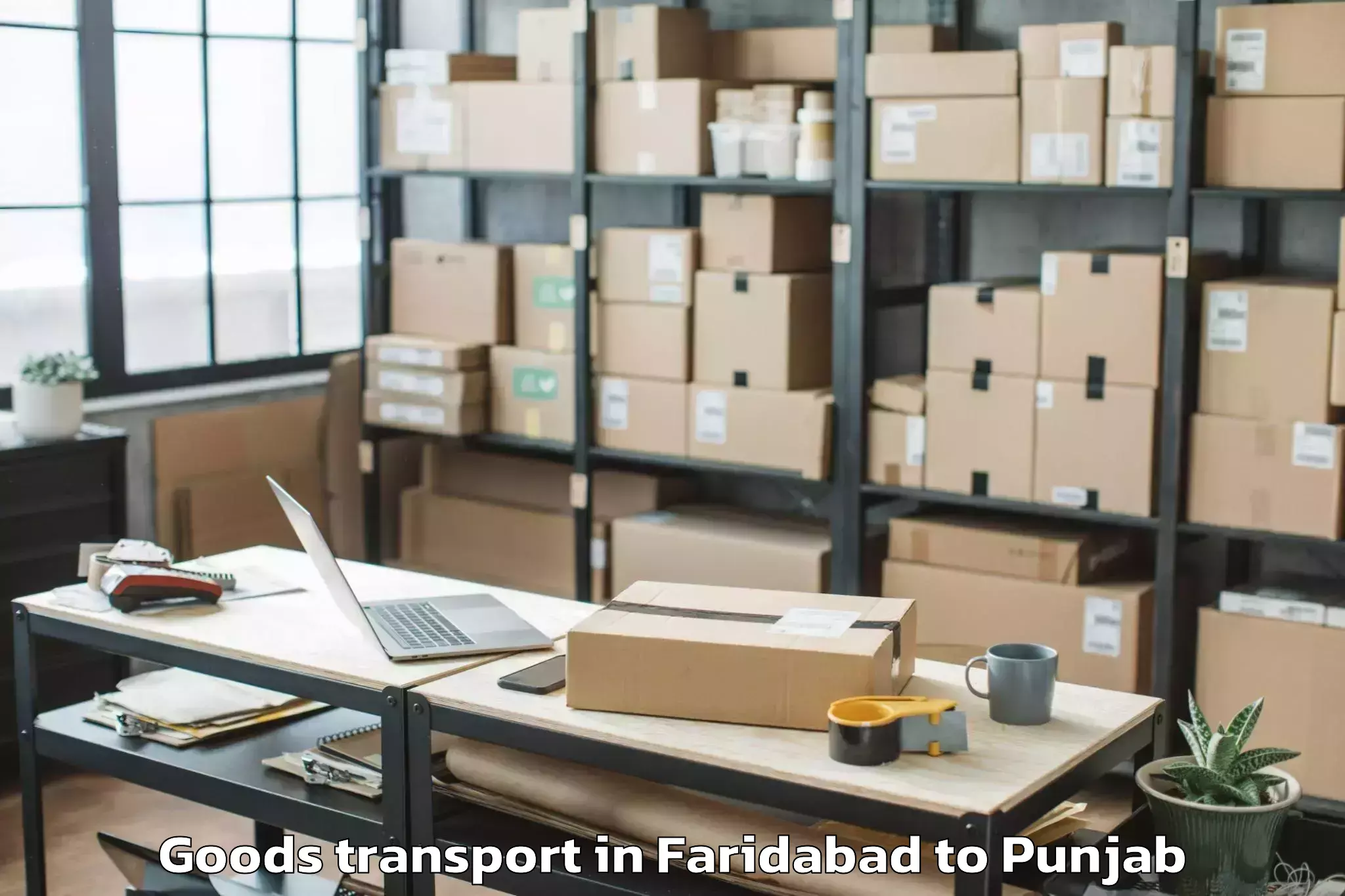 Efficient Faridabad to Qadian Goods Transport